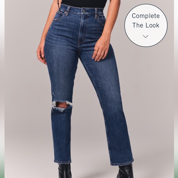Abercrombie curve love destroy jeans - Picture 1 of 9